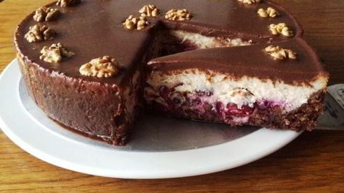 вишнево-смородиновый чизкейк