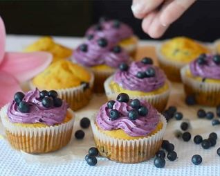 Капкейки с творожным кремом