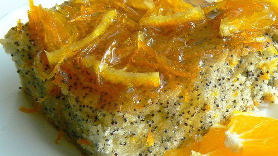 Рецепт кекса с маком и апельсиновым сиропом