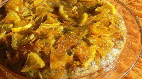 кекс с маком и апельсиновым сиропом