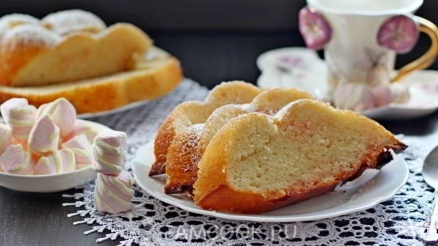 Рецепт кекса с маршмеллоу