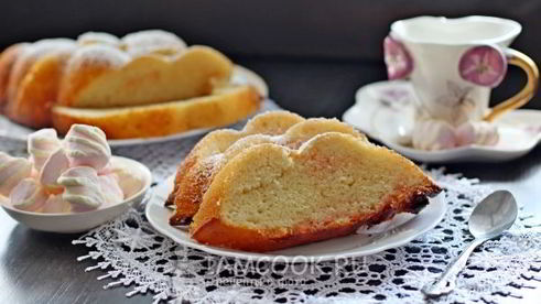 кекс с маршмеллоу