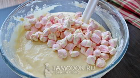 кекс с маршмеллоу