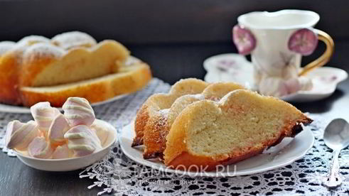 кекс с маршмеллоу