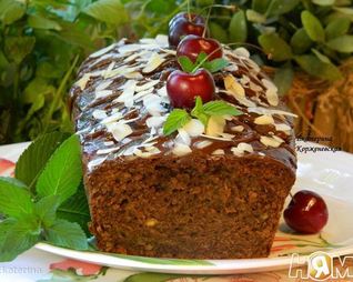 Кекс с шоколадом и красным вином