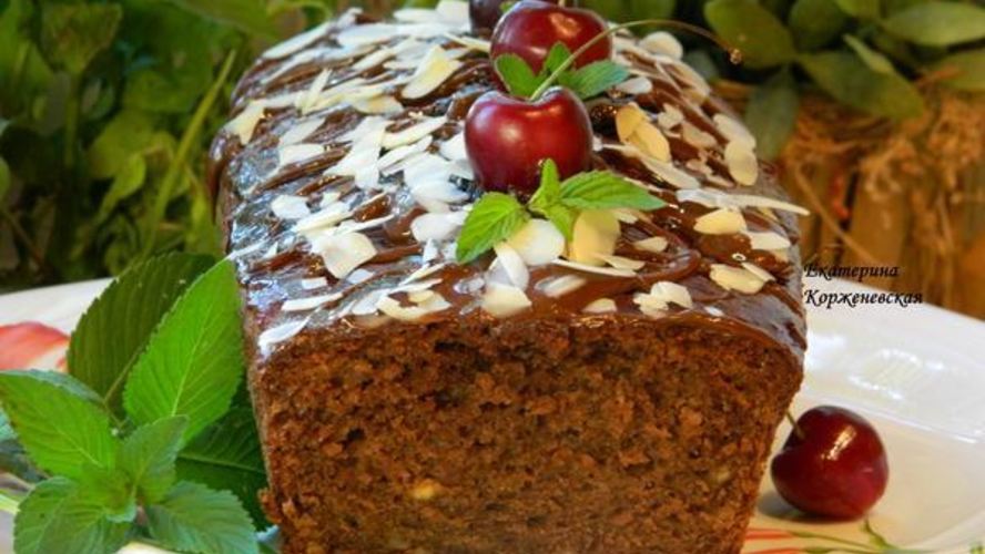 Рецепт кекса с шоколадом и красным вином