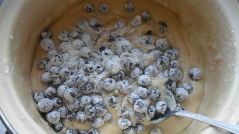 кекс с ягодами на кефире