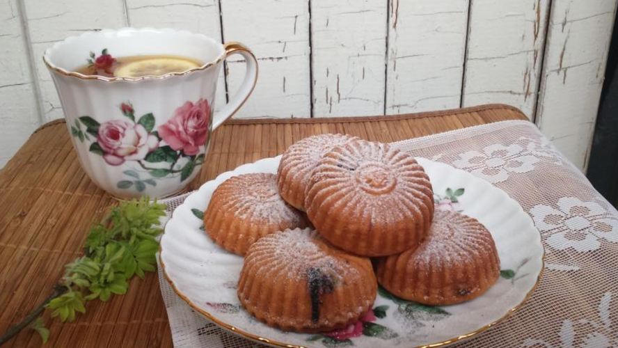 Рецепт кексиков с черникой