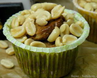 Кексы без муки на арахисовой пасте