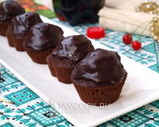 Кексы на Кока-Коле с вишней