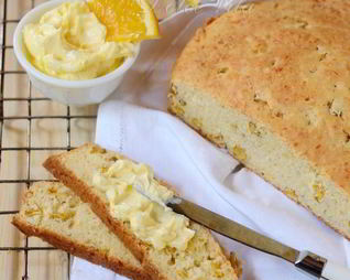 Кукурузный кекс с апельсиновым маслом