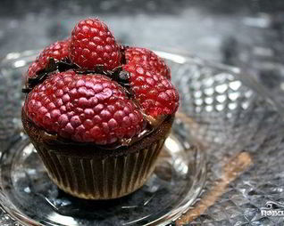 Малиновые капкейки