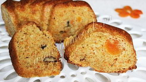 морковный кекс с грецкими орехами
