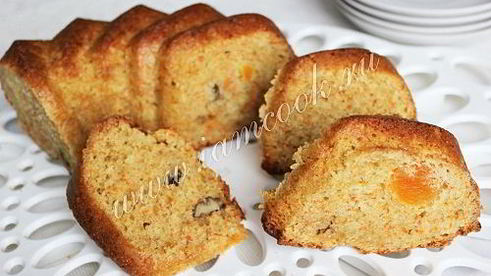 морковный кекс с грецкими орехами