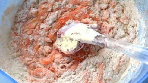 морковный кекс со сметанно-лимонной пропиткой