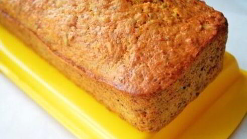 морковный кекс со сметанно-лимонной пропиткой