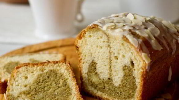 Рецепт Мраморного кекса с чаем матча
