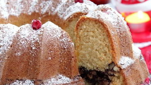 ореховый рождественский кекс