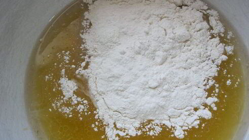 постный медово-апельсиновый кекс