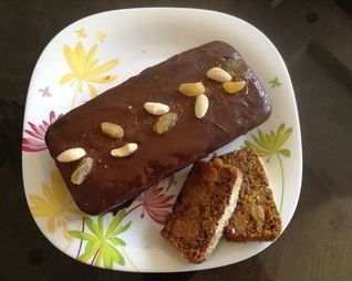 Постный морковный кекс