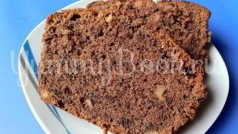 шоколадный кекс с красным вином