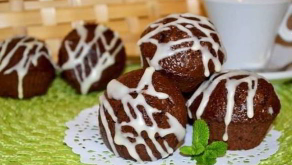 Рецепт Шоколадных кексов в формочках