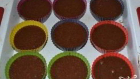 шоколадные кексы в формочках