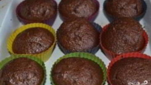 шоколадные кексы в формочках
