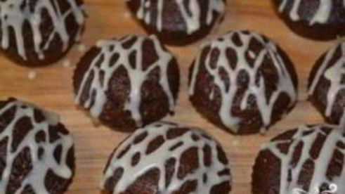 шоколадные кексы в формочках