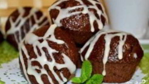 шоколадные кексы в формочках