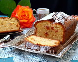 Творожный кекс на кефире
