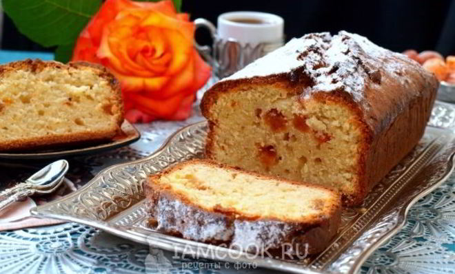 Творожный кекс на кефире