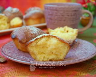 Творожные кексы с манкой