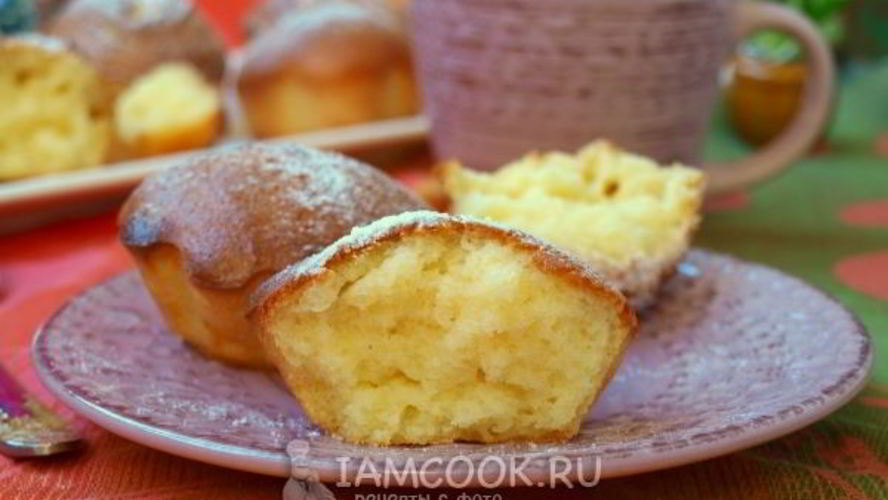 Рецепт творожных кексов с манкой