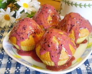 Вкусные кексики в силиконовых формочках