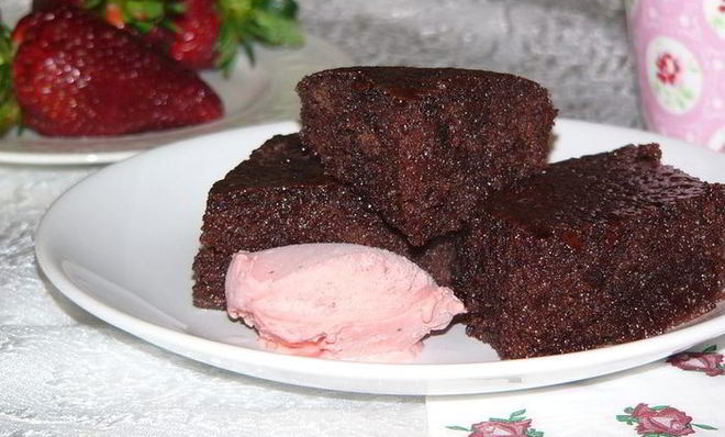 Влажный кекс с какао