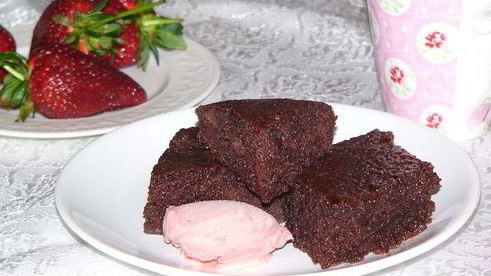 влажный кекс с какао