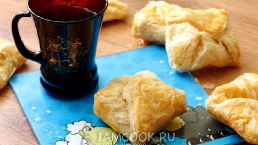 Рецепт хачапури из слоеного теста