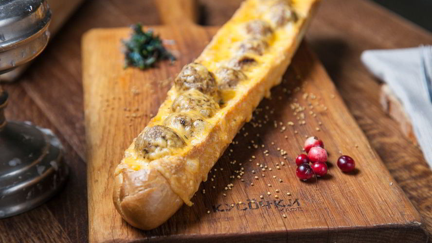 Рецепт багета с фрикадельками