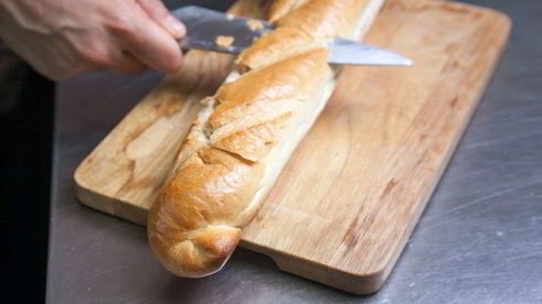 багет с фрикадельками