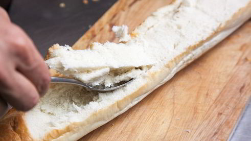 багет с фрикадельками