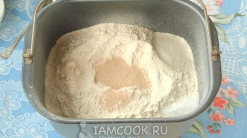 белый хлеб в хлебопечке