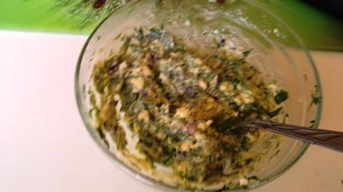 хлеб с травами и чесноком