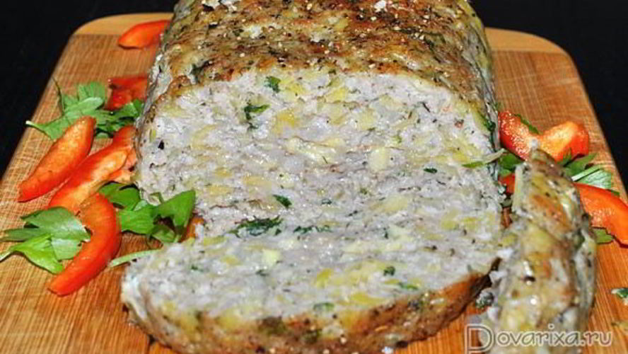 Рецепт мясного хлеба с картофелем