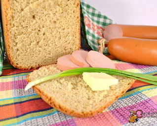 Овсяный хлеб на смальце в хлебопечке