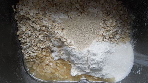 овсяный хлеб на смальце в хлебопечке