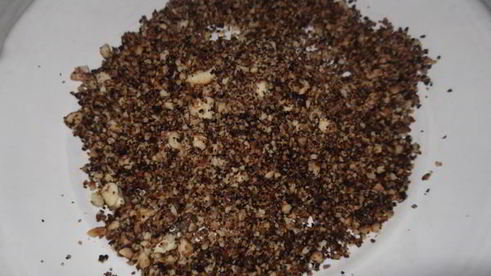 овсяный хлеб с сыром и грецким орехом