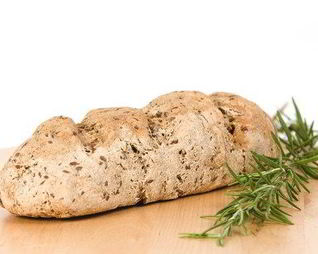 Постный хлеб из спельтовой муки с лимоном и розмарином