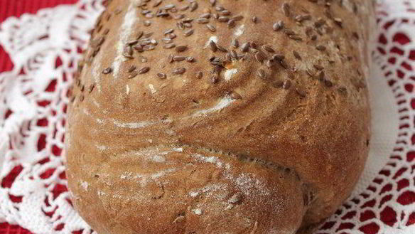 Рецепт Пшенично-ржаного хлеб с льняными семечками
