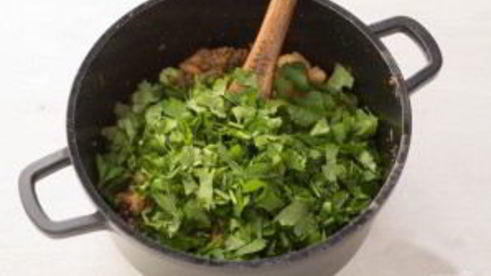 конвертики с фаршем и фасолью в лаваше